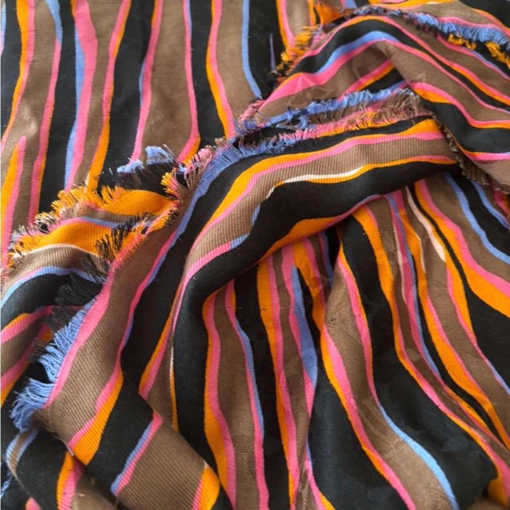 LOUIS VUITTON Monogram Zebra Mocca Shawl - Picture 3 of 5